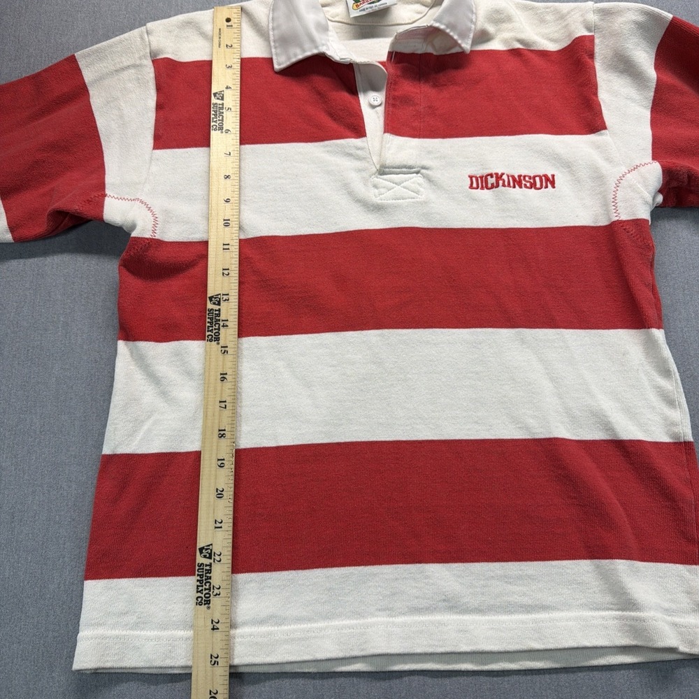 Barbarian Rugby Shirt Long Sleeve Red White Stripe Men's Small - Picture 6 of 10